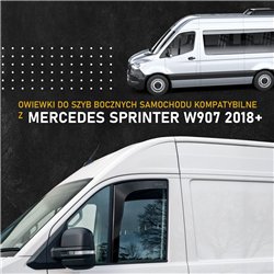 Front side window deflectors for Mercedes Sprinter (W907 | W910) 2018-