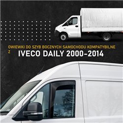 Front side window deflectors for Iveco Daily II 1999-2014 | Plastic
