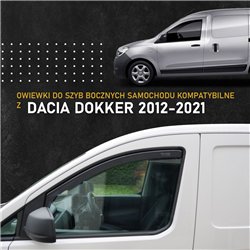 Owiewki szyb bocznych przednich Dacia Dokker I 2012-2021 plastik