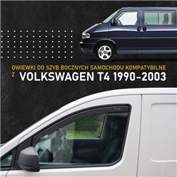 Front side window deflectors for Volkswagen VW Transporter (T4) 1990-2003