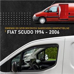 Front side window deflectors for Fiat Scudo I (220/222) 1996-2006 | Plastic