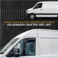 Front side window deflectors for Volkswagen VW Crafter I (2E/2F) 2006-2016
