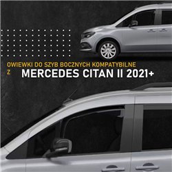 Owiewki szyb bocznych przednich Mercedes Citan (W420) 2021- | plastik