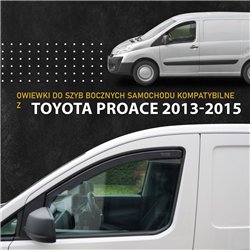 Owiewki szyb bocznych przednich Toyota Proace I 2013-2015 plastik