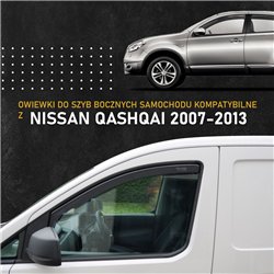 Side window deflectors for Nissan Qashqai I (J10 | FLJJ10E) 2007-2014