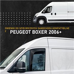 Owiewki szyb bocznych przednich Peugeot Boxer II 2006- | plastik