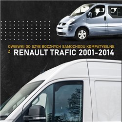 Front side window deflectors for Renault Trafic II (FL/JL) 2001-2014