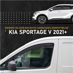 Side window deflectors for KIA Sportage V (NQ5E) 2022- | Plastic
