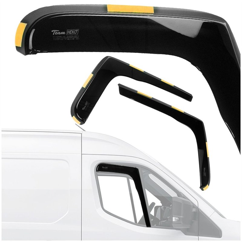 Side window deflectors for Renault Master IV (XDD/RDA) 2024- | Plastic