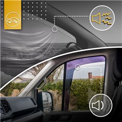 Front side window deflectors for Mercedes Vito (W447) 2014- | Plastic
