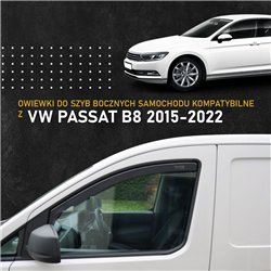 Side window deflectors for Volkswagen VW Passat Sedan VIII 4D 2014-2021