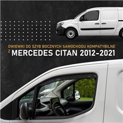 Owiewki szyb bocznych przednich Mercedes Citan (W415) 2012-2021 | plastik