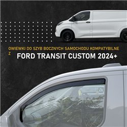 Owiewki szyb bocznych przednich Ford Transit Custom II V710 2023- plastik