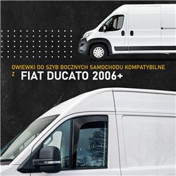 Front side window deflectors for Fiat Ducato III (250/290) 2006- | Plastic