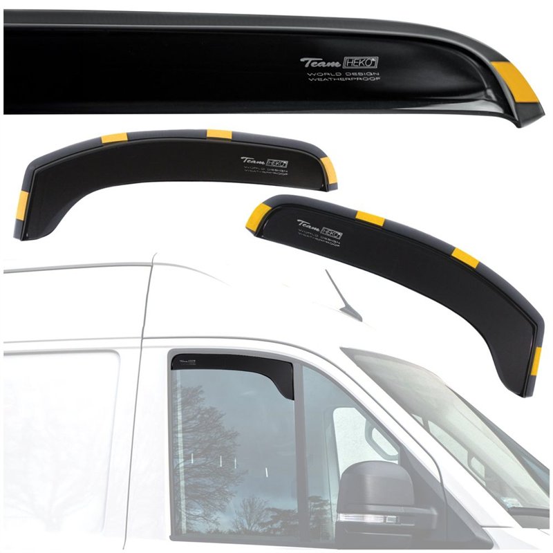 Front side window deflectors for Opel Vivaro A (X83) 2001-2014 | Plastic