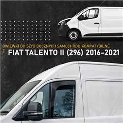 Front side window deflectors for Fiat Talento II (296 | X82) 2016-2021