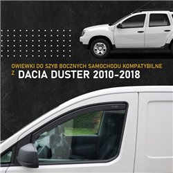Owiewki szyb bocznych do Dacia Duster I (HS) 2010-2017 | plastik