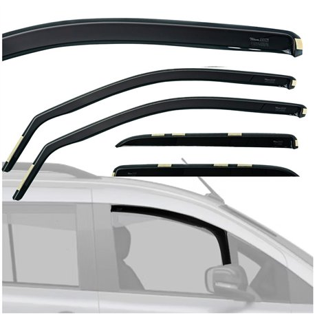 Side window deflectors for RAM 1500 I (DS/DJ) 4D 2010-2018 | Plastic