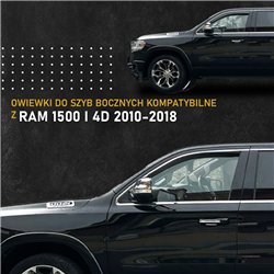 Side window deflectors for RAM 1500 I (DS/DJ) 4D 2010-2018 | Plastic