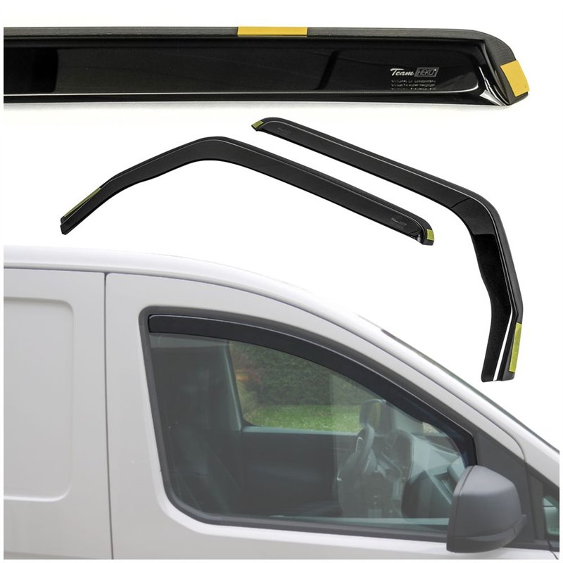 Side window deflectors for Jeep Wrangler IV (JL) 2018- | Plastic