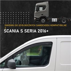 Side window deflectors for Scania S Series Truck I EU 2016- | Plastic
