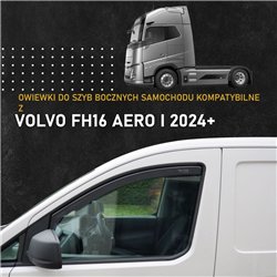 Side window deflectors for Volvo FH16 Aero Truck III EU 2024- | Plastic