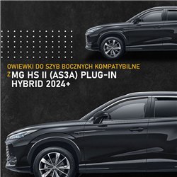 Side window deflectors for MG HS II (AS3A) Plug-In Hybrid 2024- | Plastic