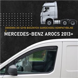 Side window deflectors for Mercedes Arocs Truck 2013- | Plastic