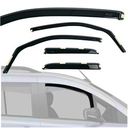 Side window deflectors for RAM 1500 II (DT) Quad Cab 4D 2019- | Plastic