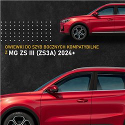Side window deflectors for MG ZS III (ZS3A) 2024- | Plastic