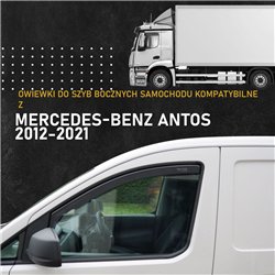 Side window deflectors for Mercedes Antos Truck 2012-2021 | Plastic