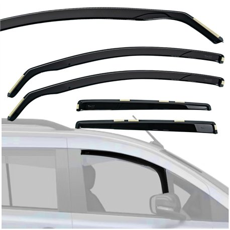 Side window deflectors for KIA Sportage III (SL) 2010-2015 | Plastic