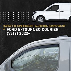 Front side window deflectors for Ford E-Tourneo Courier I (V769) 2023-