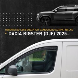Side window deflectors for Dacia Bigster I (DJF) 2025- | Plastic