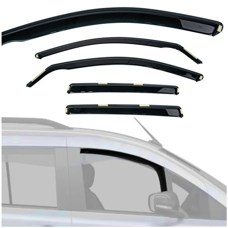 Side window deflectors for Skoda Octavia Station Wagon II (1Z) 2005-2013