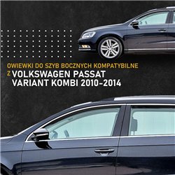 Owiewki szyb bocznych Volkswagen VW Passat Variant Kombi VII 2010-2014 plas