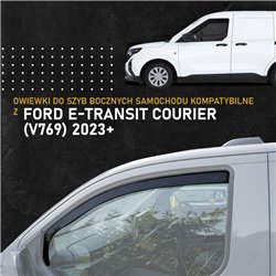 Front side window deflectors for Ford E-Transit Courier I (V769) 2023-