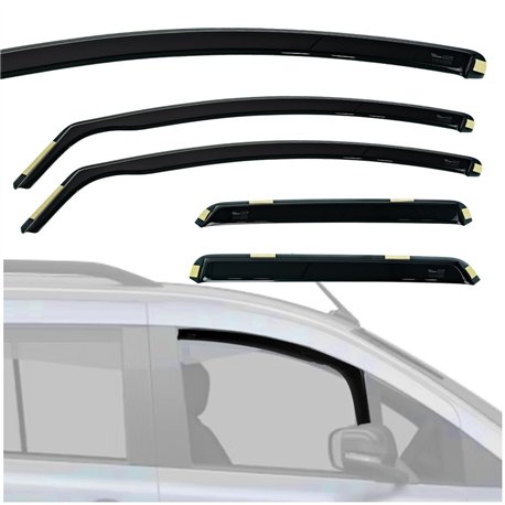 Side window deflectors for Ford Mondeo Turnier Station Wagon IV 2007-2014