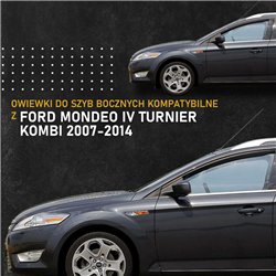 Side window deflectors for Ford Mondeo Turnier Station Wagon IV 2007-2014