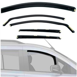 Side window deflectors for Nissan Qashqai II (J11) 2014-2021 | Plastic