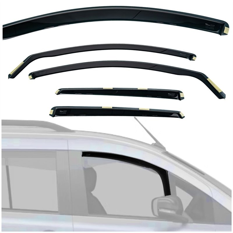 Side window deflectors for Nissan Qashqai II (J11) 2014-2021 | Plastic