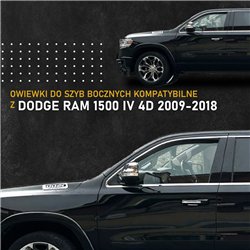 Side window deflectors for Dodge RAM 1500 IV (DS/DJ) 4D 2009-2018 | Plastic