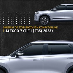 Side window deflectors for Jaecoo 7 I (T1EJ | T35) 2023- Plastic