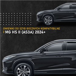 Side window deflectors for MG HS II (AS3A) 2024- | Plastic