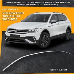 Listwa atrapy zderzaka przedniego Volkswagen VW Tiguan II FL 2020-2024 stal