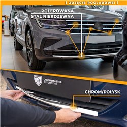 Front bumper grille trim for Volkswagen VW Tiguan II FL 2020-2024 | steel