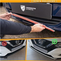 Front bumper grille trim for Volkswagen VW Tiguan II FL 2020-2024 | steel