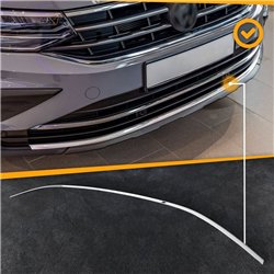 Front bumper grille trim for Volkswagen VW Tiguan II FL 2020-2024 | steel