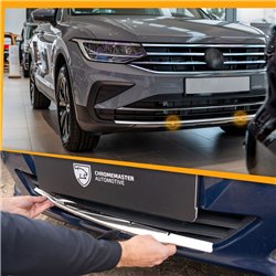 Front bumper grille trim for Volkswagen VW Tiguan II FL 2020-2024 | steel