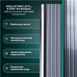 Listwy progowe do Opel Grandland X I 2017- stal szczotkowane
